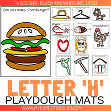 Load image into Gallery viewer, LETTER OF THE WEEK 'H' Playdough Mats / Playdoh Mats