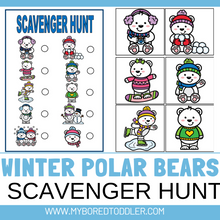 Load image into Gallery viewer, Winter Polar Bear Scavenger Hunt