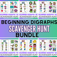 Load image into Gallery viewer, Beginning Digraphs Scavenger Hunt Bundle
