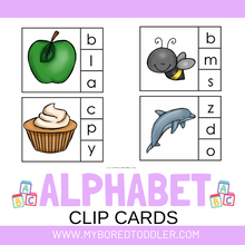 Load image into Gallery viewer, Alphabet Clip Cards