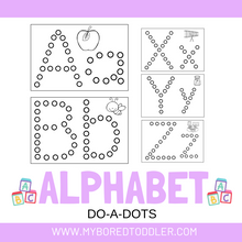 Load image into Gallery viewer, Alphabet Do-A-Dot Sheets