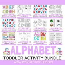 Load image into Gallery viewer, ALPHABET PRINTABLE BUNDLE - 15 RESOURCES!