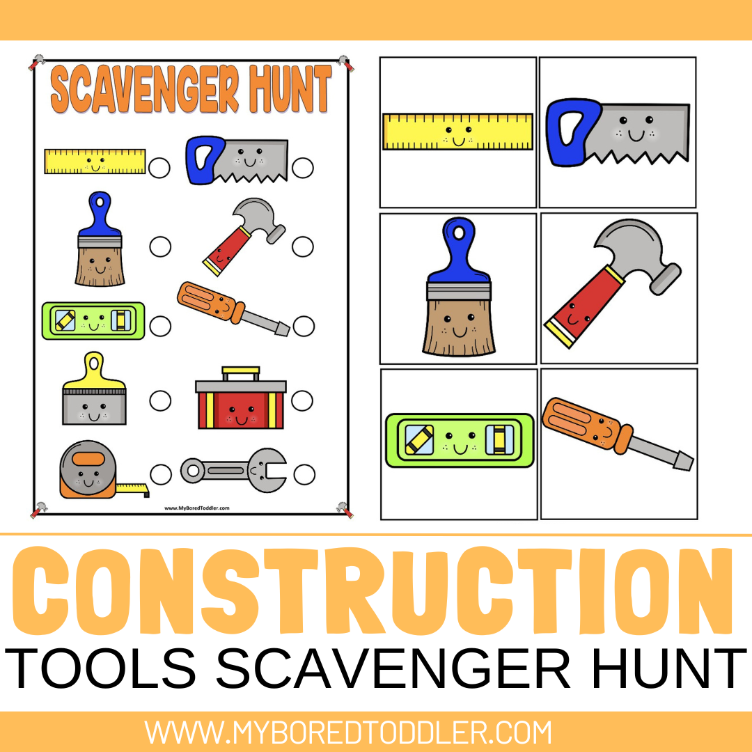 Construction Tools Scavenger Hunt