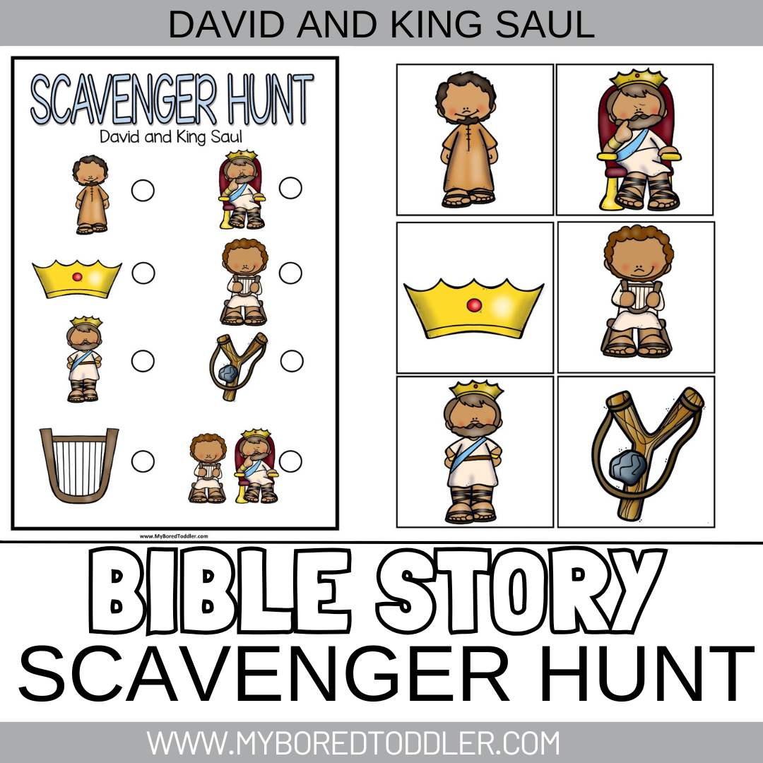 BIBLE STORY - Scavenger Hunt / Treasure Hunt DAVID AND KING SAUL