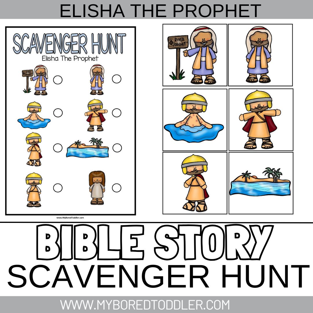 BIBLE STORY - Scavenger Hunt / Treasure Hunt - Elisha The Prophet