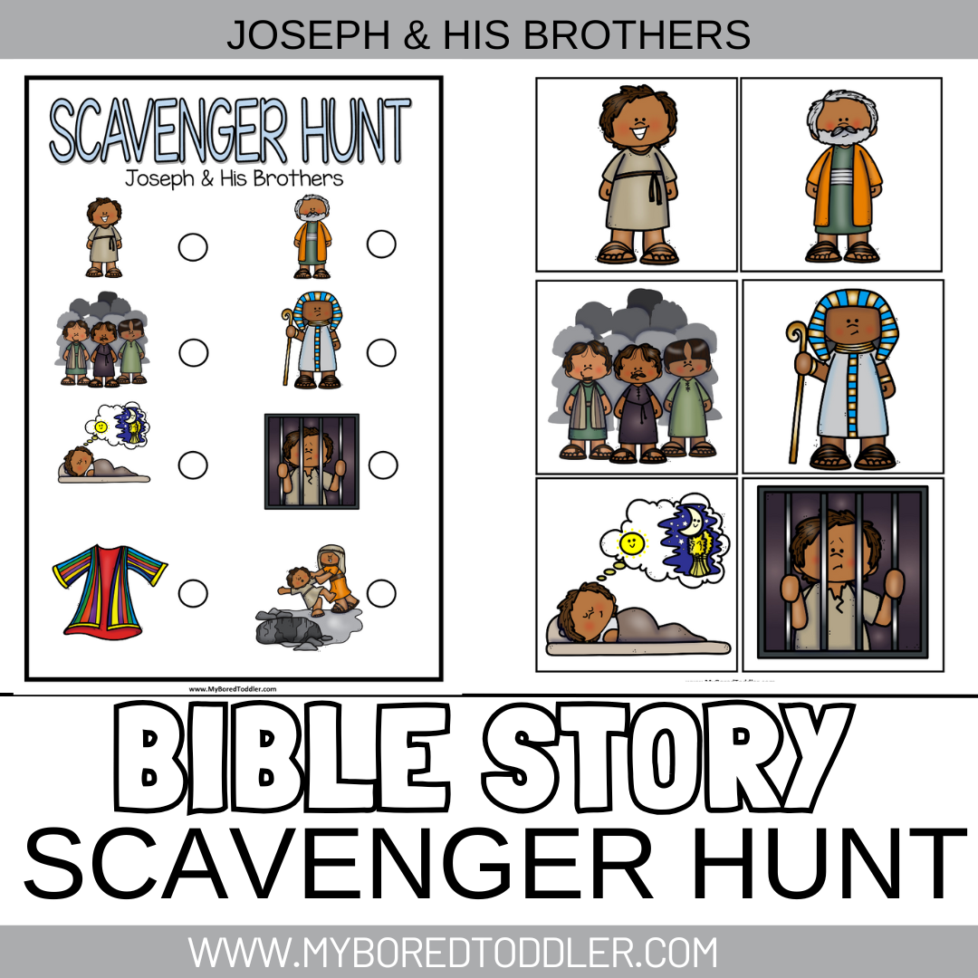 BIBLE STORY - Scavenger Hunt / Treasure Hunt JOSEPH & HIS BROTHERS