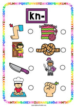 Load image into Gallery viewer, Beginning Digraphs 'KN' Alphabet Scavenger Hunt / Treasure Hunt