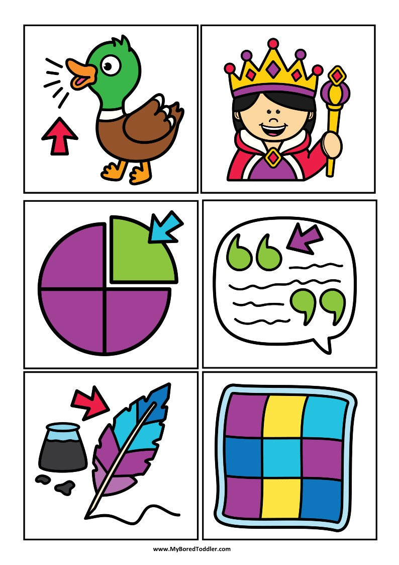 Beginning Digraphs 'QU' Alphabet Scavenger Hunt / Treasure Hunt