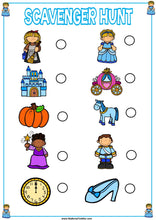 Load image into Gallery viewer, Cinderella - FAIRY TALES - Scavenger Hunt / Treasure Hunt