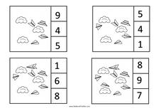 Load image into Gallery viewer, Transport Planes Counting Clip Cards 0-10
