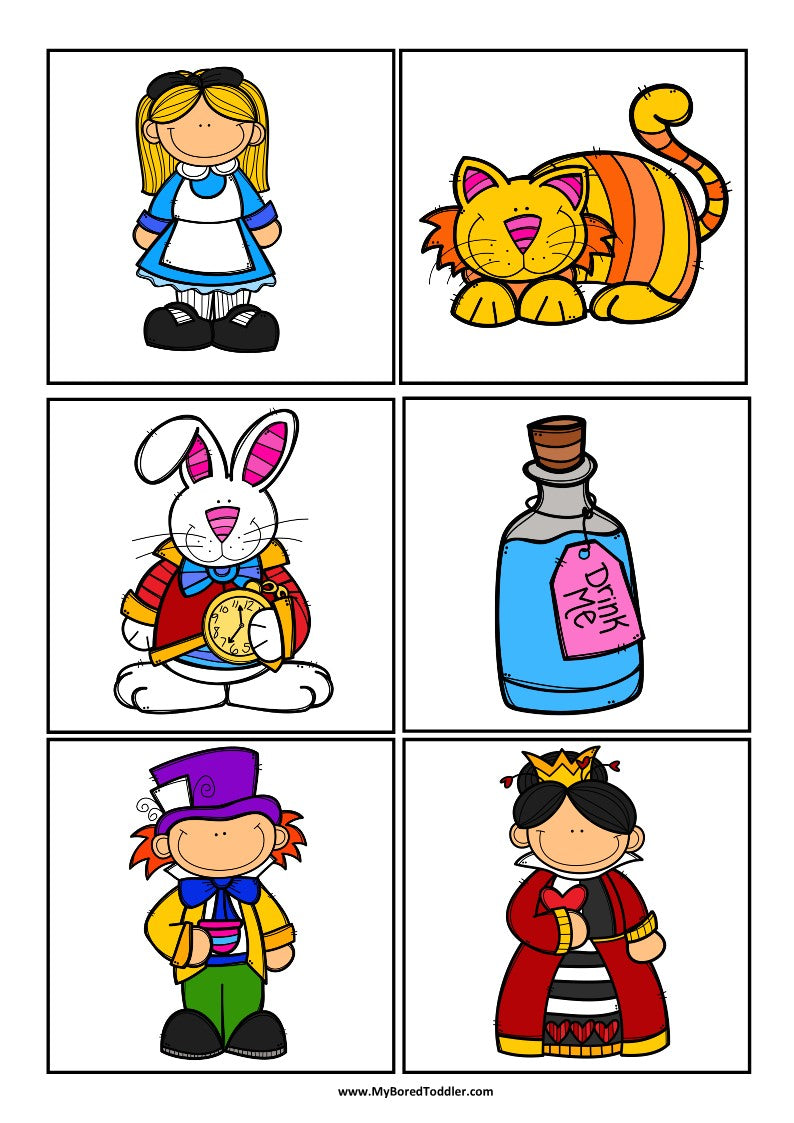 Alice In Wonderland - FAIRY TALES - Scavenger Hunt / Treasure Hunt