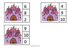 Load image into Gallery viewer, Fairy Tales - Castle Counting Clip Cards 0-10