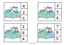 Load image into Gallery viewer, Fairy Tales - Alice In Wonderland - Counting Clip Cards 0-10