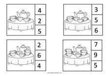 Load image into Gallery viewer, Fairy Tales - Alice In Wonderland - Counting Clip Cards 0-10