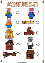 Load image into Gallery viewer, The Three Little Pigs - FAIRY TALES - Scavenger Hunt / Treasure Hunt
