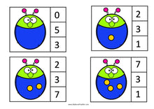 Load image into Gallery viewer, Insects & Bugs Counting Clip Cards 0-10