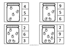 Load image into Gallery viewer, Insects & Bugs Counting Clip Cards 0-10 Bugs in Jar