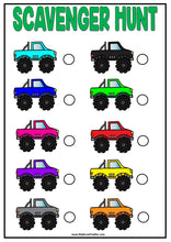 Load image into Gallery viewer, Monster Truck Transport - Scavenger Hunt / Treasure Hunt