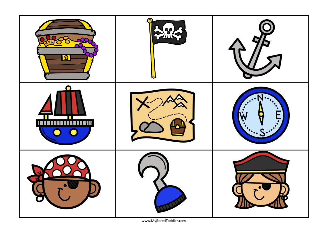 PIRATE Theme Bingo Game
