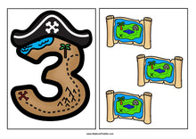 Load image into Gallery viewer, PIRATES Number Matching Cards 0-10