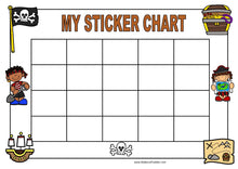 Load image into Gallery viewer, PIRATES Reward Sticker Chart - Behavior Management