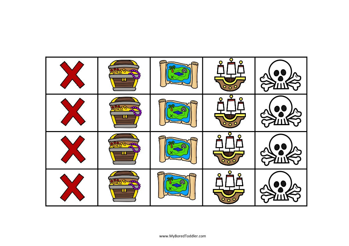 PIRATES Reward Sticker Chart - Behavior Management
