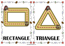 Load image into Gallery viewer, PIRATES Shape Tracing Cards