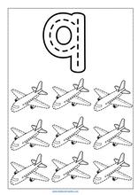 Load image into Gallery viewer, Planes Tracing Sheets - Numbers 0-10