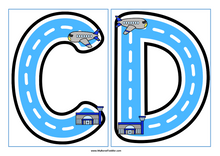 Load image into Gallery viewer, Transport Planes Alphabet Tracing Sheets - Uppercase & Lowercase