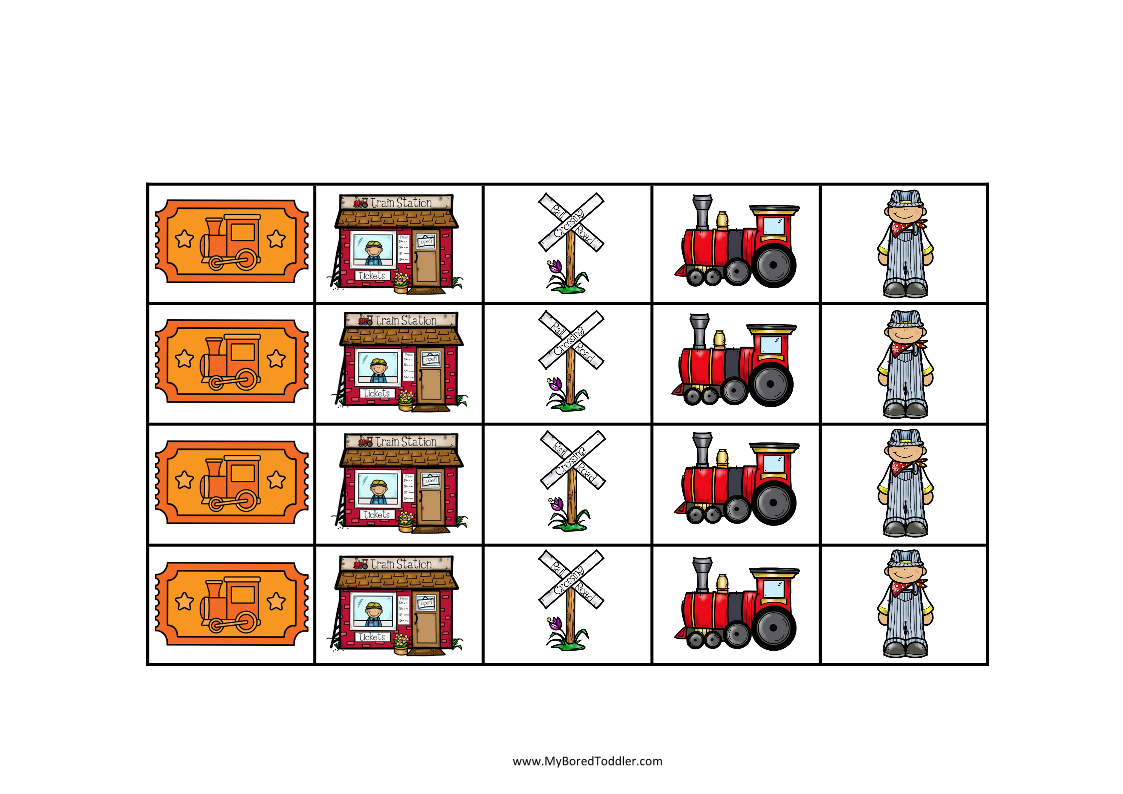 Trains Transport Reward Sticker Chart