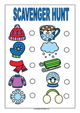 Load image into Gallery viewer, Winter Scavenger Hunt for Toddlers