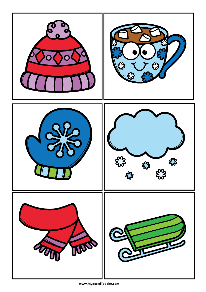 Winter Scavenger Hunt for Toddlers
