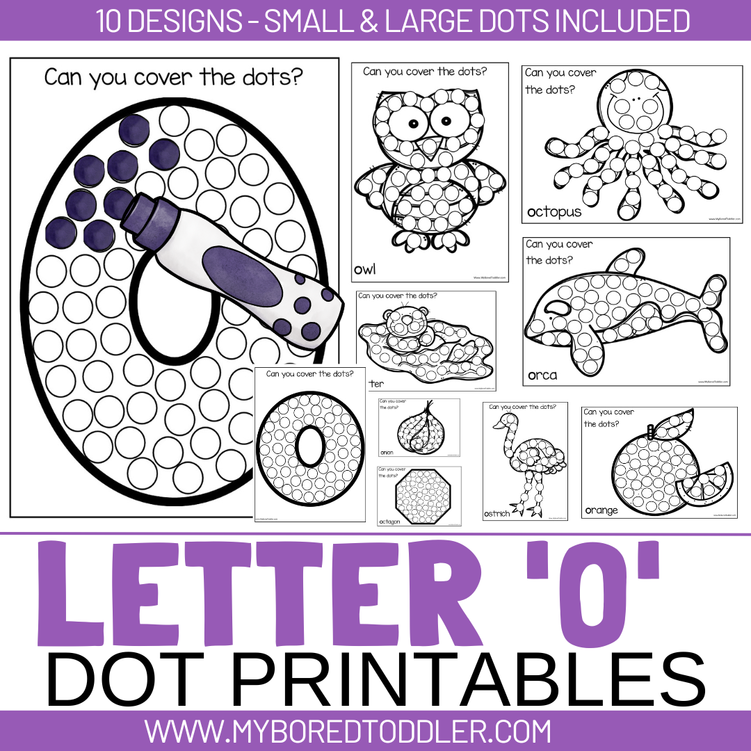 Alphabet - Letter O Dot Printables