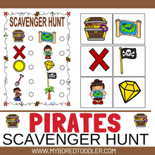 Load image into Gallery viewer, PIRATE Theme Scavenger Hunt / Treasure Hunt