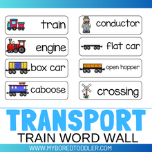 Load image into Gallery viewer, Transport Train Wall Printable
