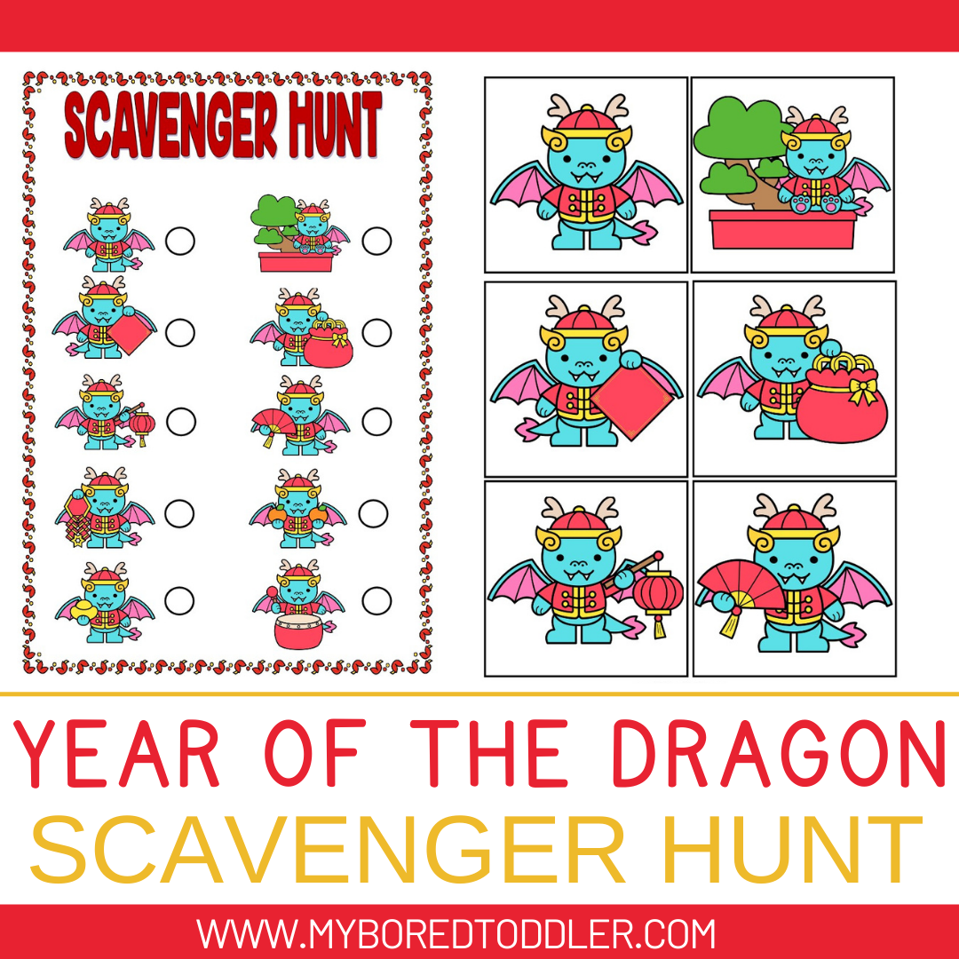 Year of the DRAGON Chinese New Year / Lunar New Year Scavenger Hunt