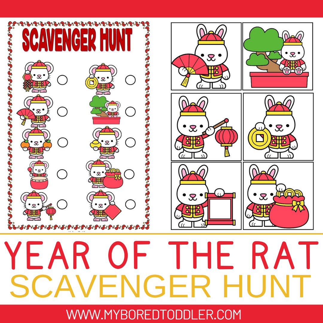 Year of the RAT Chinese New Year / Lunar New Year Scavenger Hunt
