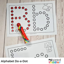 Load image into Gallery viewer, Alphabet Do-A-Dot Sheets
