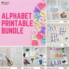 Load image into Gallery viewer, ALPHABET PRINTABLE BUNDLE - 15 RESOURCES!