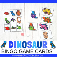 Load image into Gallery viewer, Dinosaur Bingo Game
