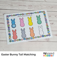 Load image into Gallery viewer, Easter Bunny Tail Matching (colors)