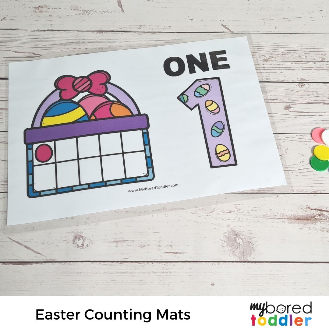 Easter Counting Ten Frame Cards (zero to ten)
