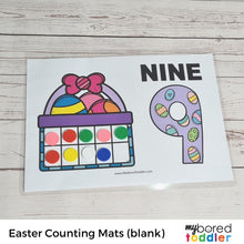 Load image into Gallery viewer, Easter Counting Ten Frame Cards (zero to ten)