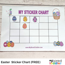 Load image into Gallery viewer, Easter Sticker Reward Chart (free)