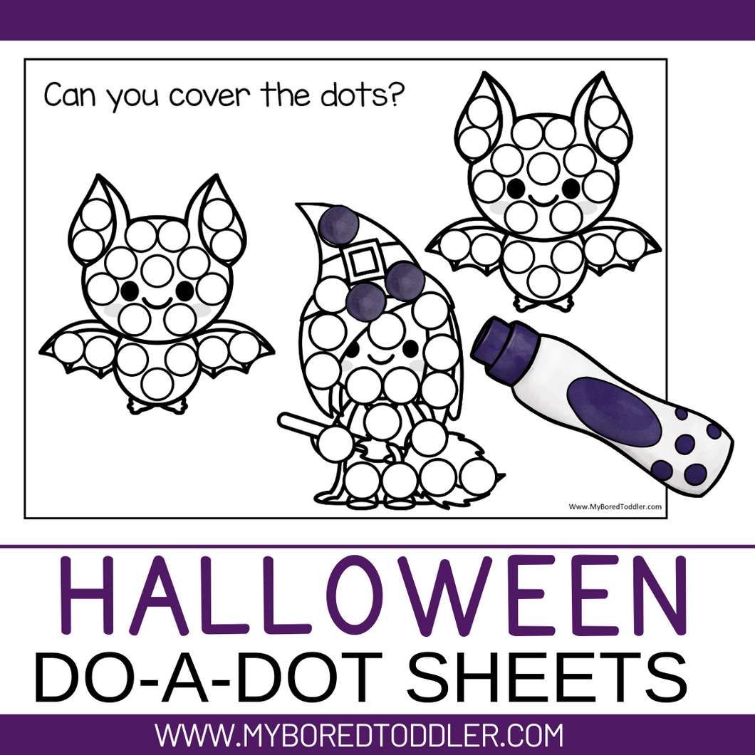 Halloween Do-a-Dot Sheets