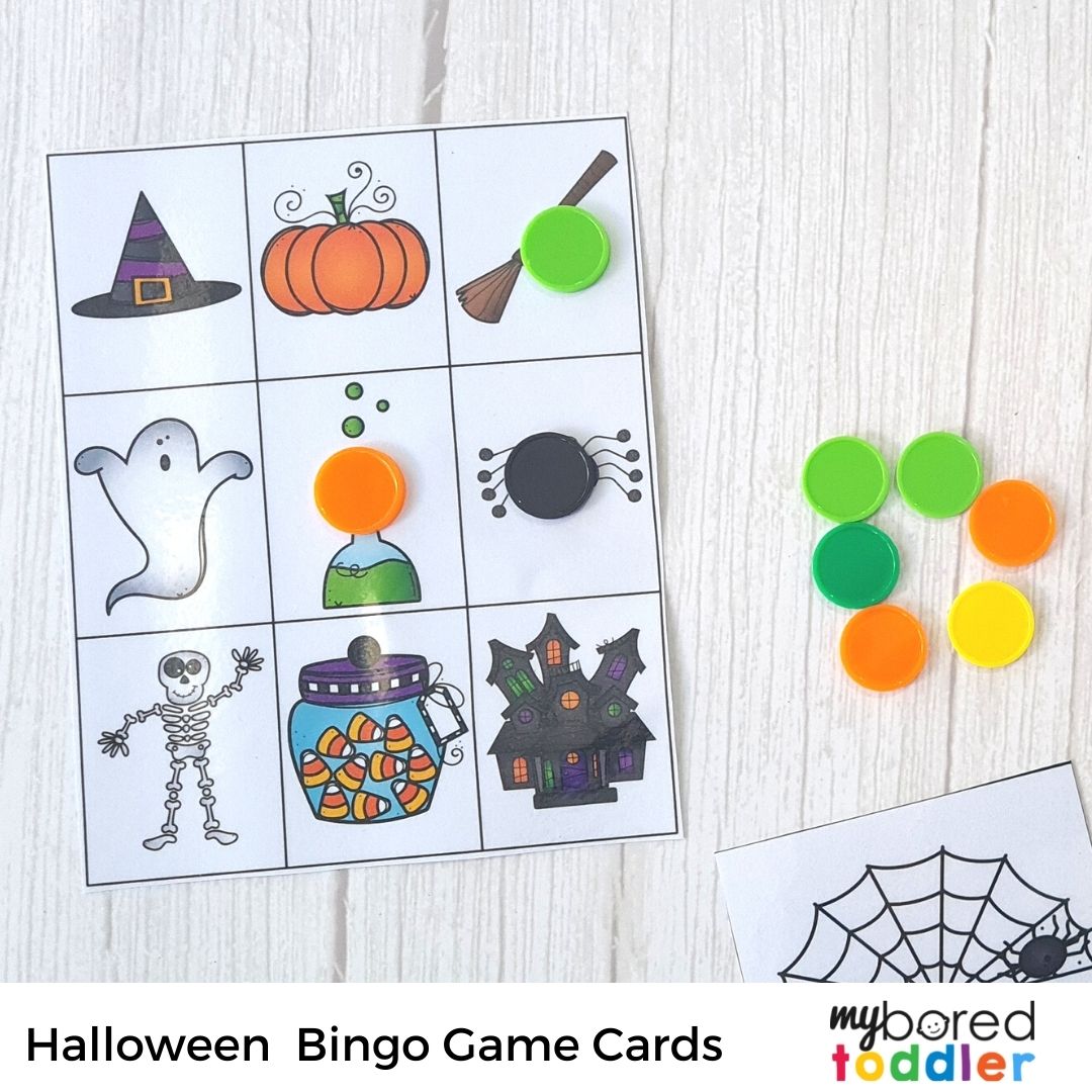 Halloween Bingo Game Cards