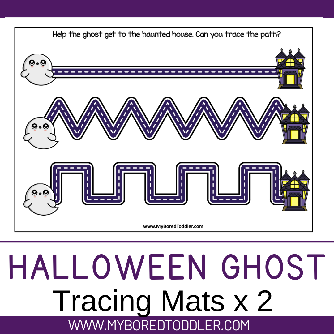 Halloween Ghost Tracing Mats