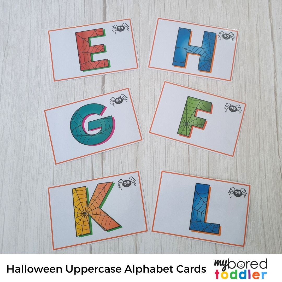 Halloween Alphabet Flashcards Uppercase & Lowercase