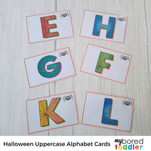 Load image into Gallery viewer, Halloween Alphabet Flashcards Uppercase & Lowercase