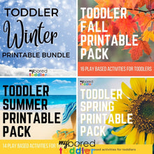 Load image into Gallery viewer, SEASONAL TODDLER PRINTABLE MEGA BUNDLE - WINTER, SPRING, SUMMER, FALL